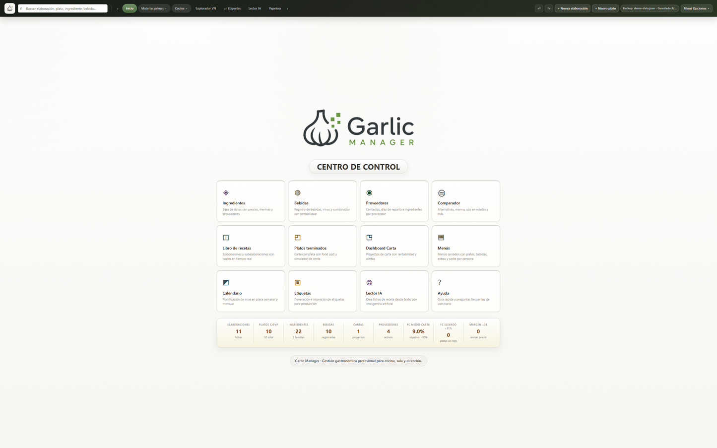 Garlic Manager – Software de gestión gastronómica para restaurantes