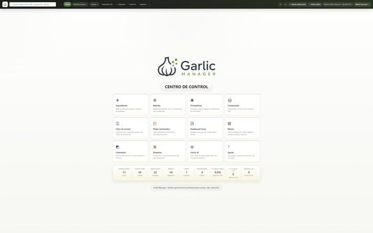 Garlic Manager – Software de gestión gastronómica para restaurantes